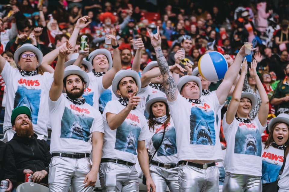 Fans attending Canada Sevens at BC Place