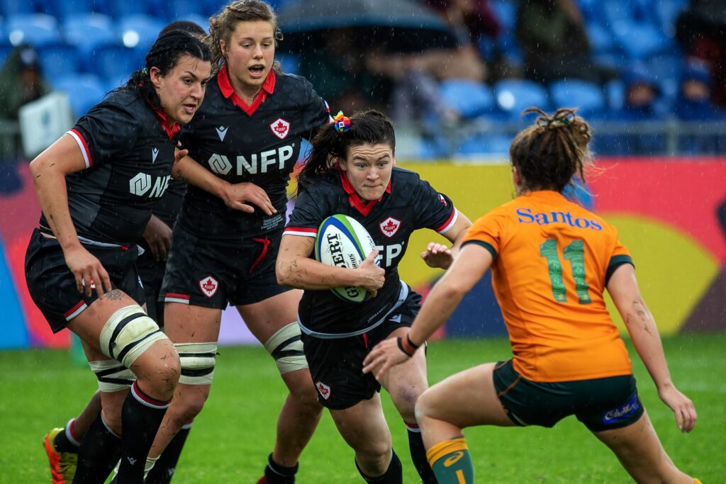Rugby Canada battling Australia at the Pacific Four Series in New Zealand